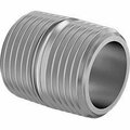 Bsc Preferred Standard-Wall 316/316L Stainless Steel Threaded Pipe Threaded on Both Ends 3/8 BSPT 3/4 Long 5470N113